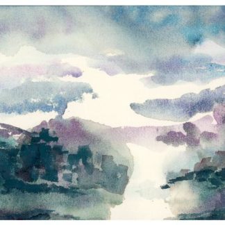 Blue and Purple Sky & Landscape
