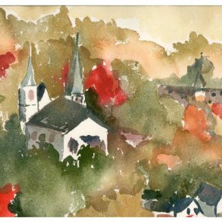 White Church in Autumn